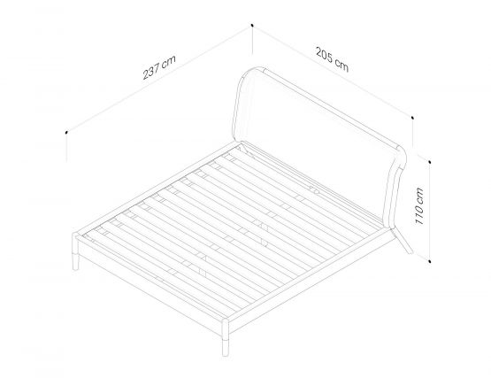 Newport King Bed Measurement