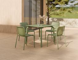 L 3 Roku Diningtable 90 Chair Green Residential