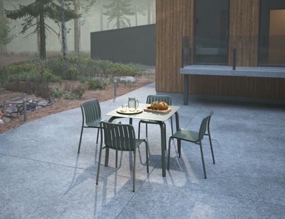 L 1 Roku Diningsetsquare Green