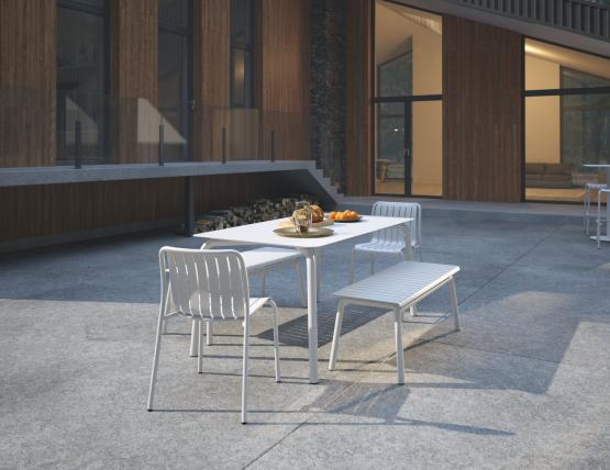 L 2 Roku Diningset120benches White