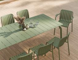 L 2 Roku Diningtable 240 Chair Green Residential