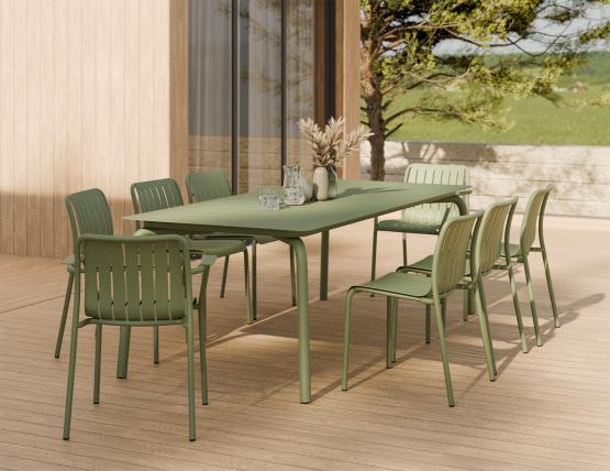 L 3 Roku Diningtable 240 Chair Green Residential