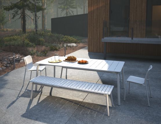 L 1 Roku Diningsebenches White