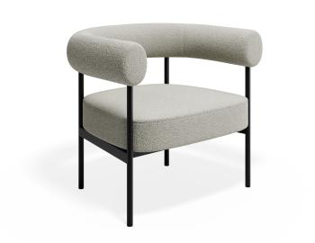 Marlowe Lounge Chair Ivory Cream Fabric by Bent Design image