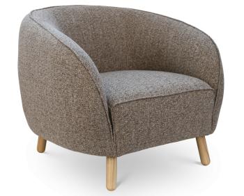Willow Lounge Chair Biscotti Fabric by Bent Design image