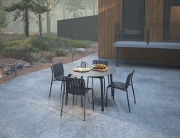 L 1 Roku Diningsetround Charcoal