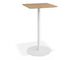 P 1 Roku Teakbartable 65x65 White