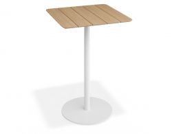 P 2 Roku Teakbartable 75x75 White