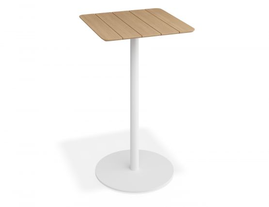 P 2 Roku Teakbartable 65x65 Whit