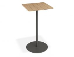 P 2 Roku Teakbartable 65x65 Charcoal