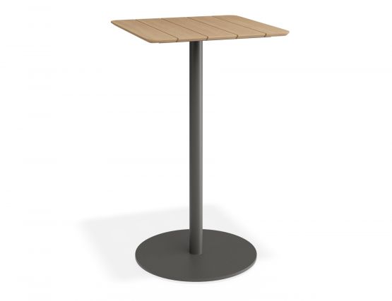 P 1 Roku Teakbartable 65x65 Charcoal
