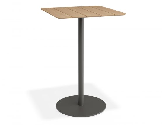 P 1 Roku Teakbartable 75x75 Charcoal
