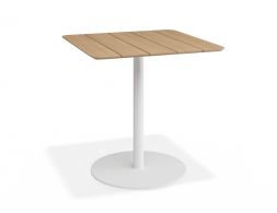 P 1 Roku Teakcafetable 75x75 White