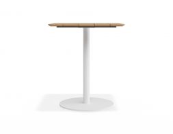 P 3 Roku Teakcafetable 65x65 White