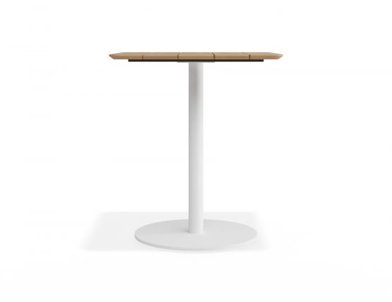 P 3 Roku Teakcafetable 65x65 White