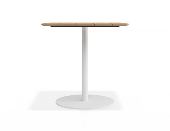 P 3 Roku Teakcafetable 75x75 White