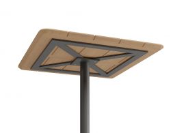 P 4 Roku Teakcafetable 75x75 Charcoal