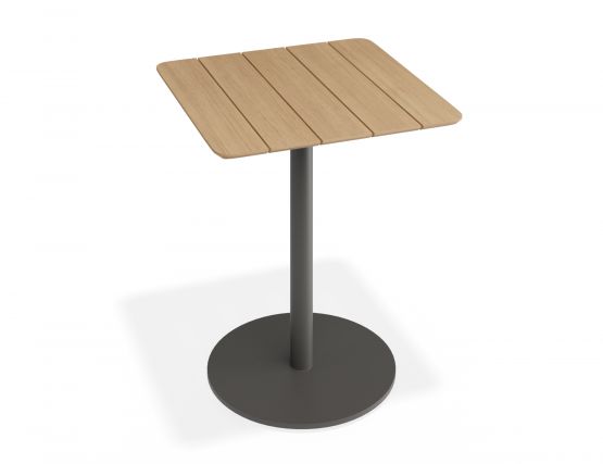 P 2 Roku Teakcafetable 65x65 Charcoal