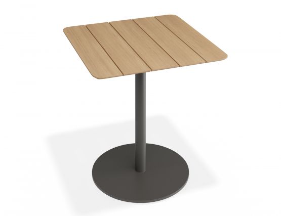 P 2 Roku Teakcafetable 75x75 Charcoal