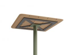 P 4 Roku Teakcafetable 65x65 Green