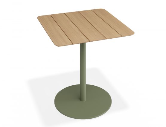 P 2 Roku Teakcafetable 75x75 Green