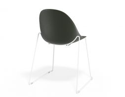 P 2 Pebble Chair Oliveseat Sledwhite