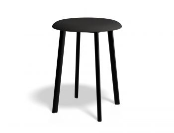 Atlas Low Stool with Black Frame and Fabric Seat by Bent Design image