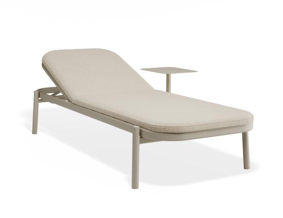 P 1 Verano Sunlounge Sidetable Latteframe Huskfabric
