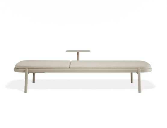 P 3b Verano Sunlounge Sidetable Latteframe Huskfabric