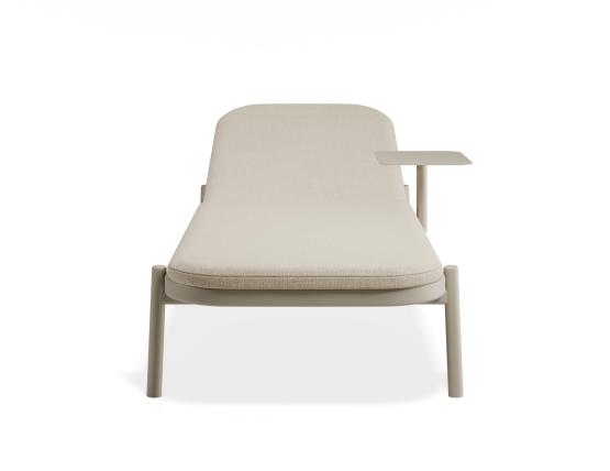 P 4 Verano Sunlounge Sidetable Latteframe Huskfabric