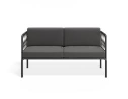 P 4 Sevillev2 2seater Charcoalframe Darkgreycushion