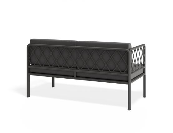 P 2 Sevillev2 2seater Charcoalframe Darkgreycushion