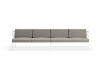 Seville White Outdoor 4 Seater Sofa by Bent Design image