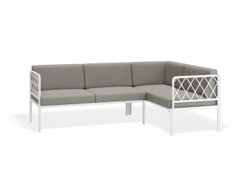 Seville Config B - White Outdoor Corner Sofa by Bent Design image