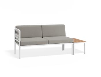 Seville Config E - White Outdoor 2 Seater Sofa by Bent Design image