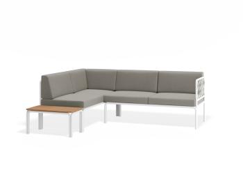 Seville Config H - White Outdoor Corner Sofa by Bent Design image