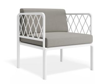 Seville White Outdoor Lounge Chair by Bent Design image