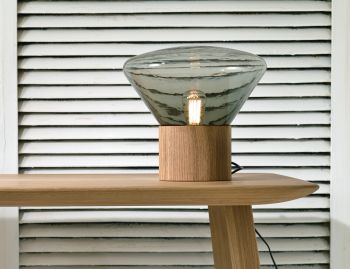 Muffins Solid Oak Table Lamp H346 by Dan Yeffet and Lucie Koldova for Brokis image