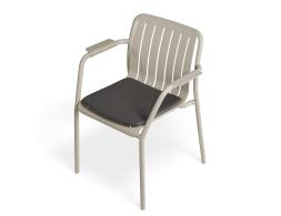 P 5 Roku Armchair Latte Charcoalpad