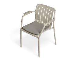 P 5 Roku Armchair Latte Lightgreypad