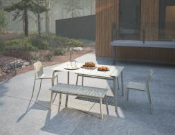L 1 Roku Diningset120benches Latte