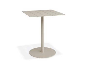 Roku Outdoor Square Cafe Table in Matte Latte by Bent Design image