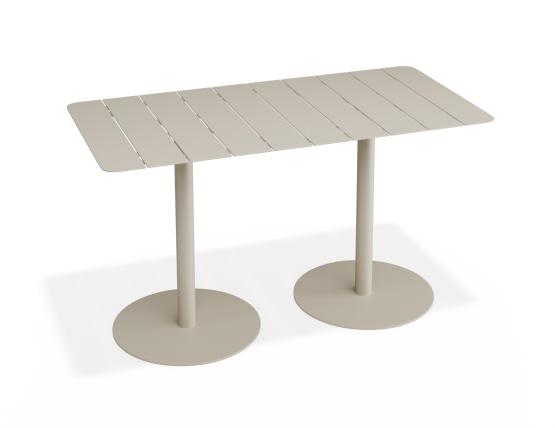 P2 Roku 135x65 Cafetable Latte High