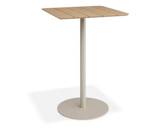 P 1 Roku Teakbartable 75x75 Latte