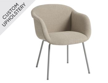 Fiber Soft Armchair Upholstered with Tube Base by Iskos Berlin Muuto image