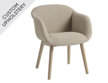 Fiber Soft Armchair Upholstered with Wood Base by Iskos Berlin Muuto image