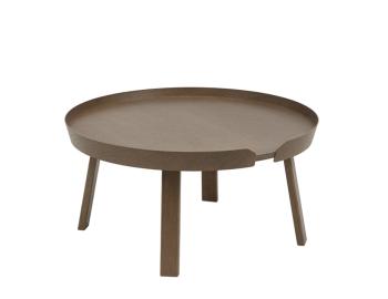 Stained Dark Brown Around Coffee Table Large by Bentzen for Muuto image