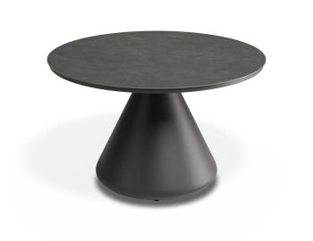 Kora Outdoor Coffee Table Matt Charcoal with Basalt Ceramic Top by Bent Design image