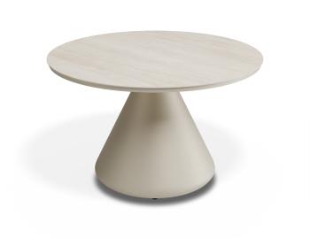 Kora Outdoor Coffee Table Matt Latte with Dune Ceramic Top by Bent Design image