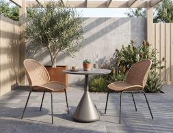 Round Designer Small Outdoor Table